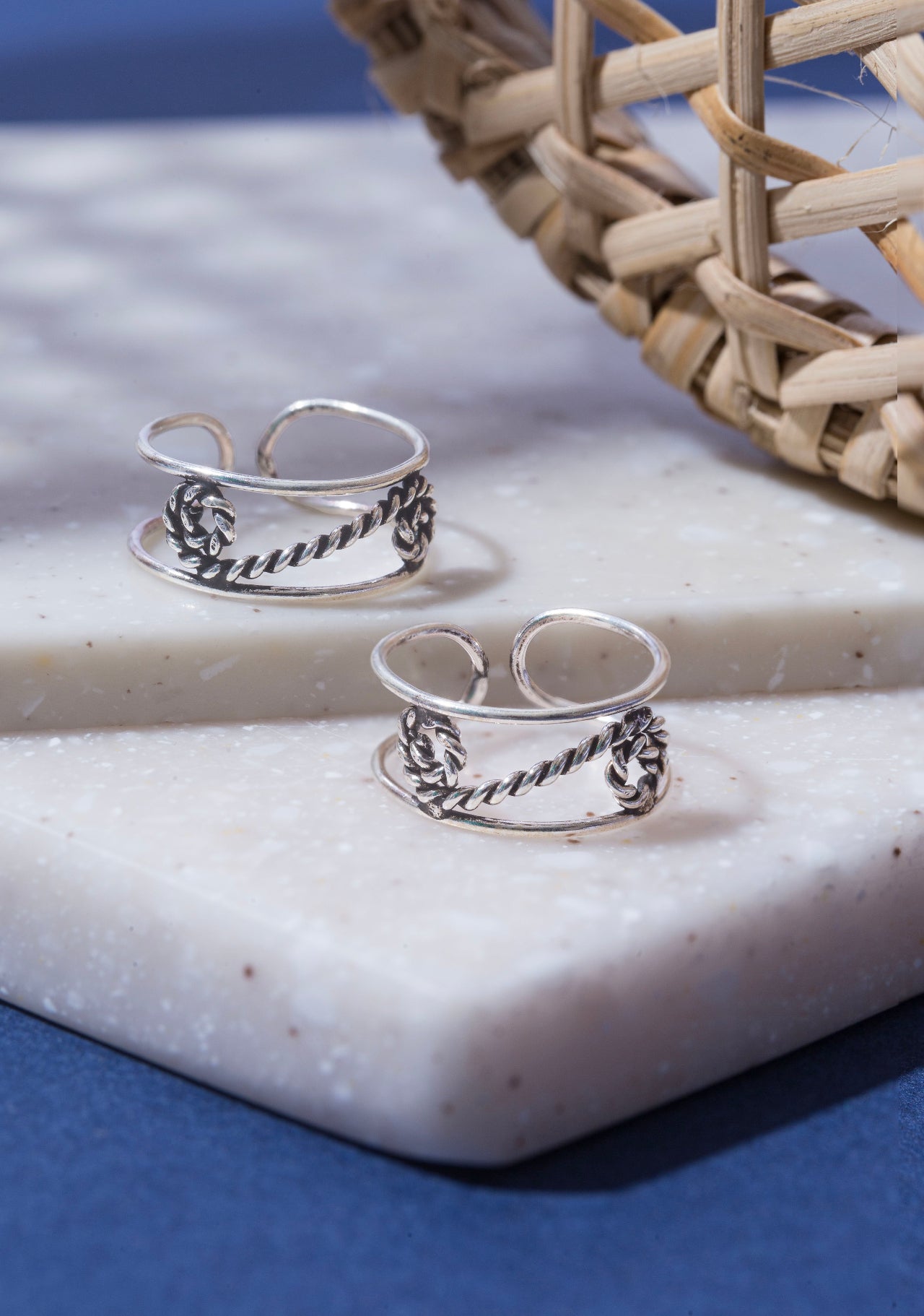 silver toe ring for women