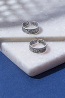 Serpentis Spiral Silver Toe Ring