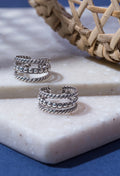 Triad Twist Silver Toe Ring