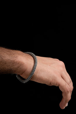 Venom Men’s Silver Bracelet Parman
