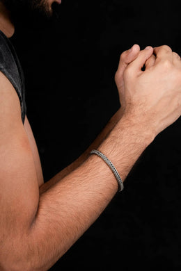 Venom Men’s Silver Bracelet Parman