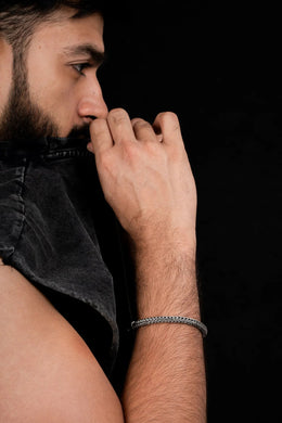 Venom Men’s Silver Bracelet Parman