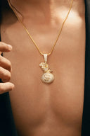 Money Moves Silver Pendant