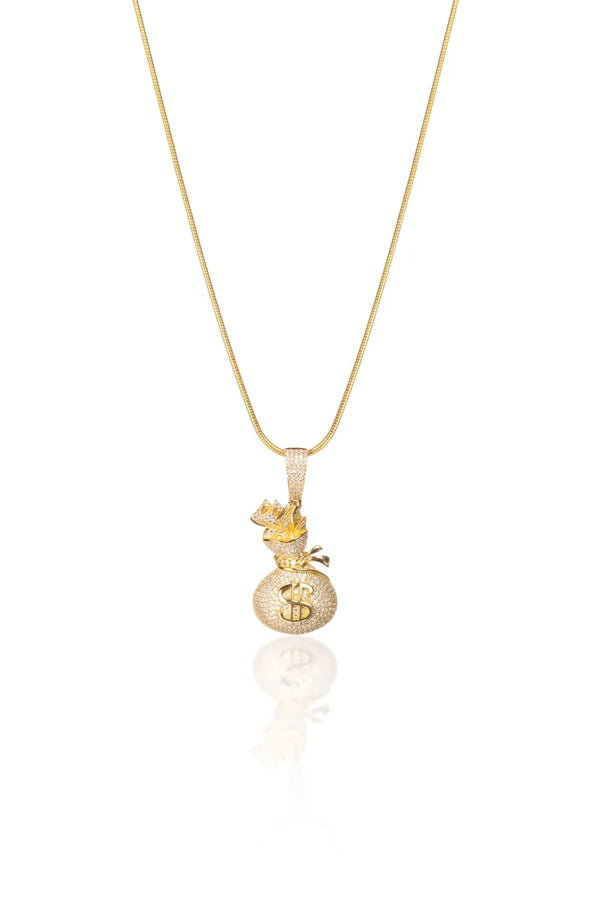 Money Moves Silver Pendant