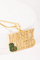 Money on My Mind Silver Pendant