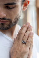 Nocturne Men’s Silver Ring Parman