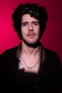 Obsidian Men's Silver Chain