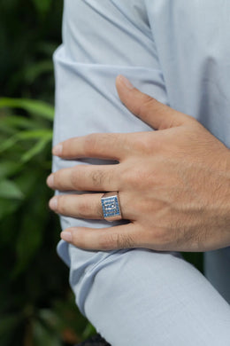 Oceanic Men’s Silver Ring Parman