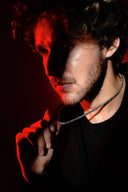 Onyx Coil Silver Chain