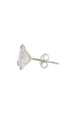 Pantheon White Men’s Silver Earrings (Square) Parman