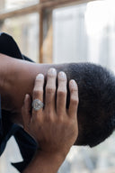 Regal Stone Men’s Silver Ring