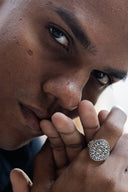 Regal Stone Men’s Silver Ring