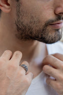 Nocturne Men’s Silver Ring
