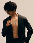 Ace of Spades Silver Pendant