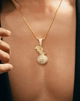 Money Moves Silver Pendant