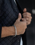 Regal Weave Men’s Silver Bracelet