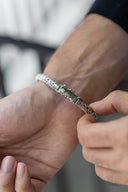 Regal Weave Men’s Silver Bracelet