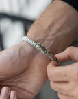 Regal Weave Men’s Silver Bracelet