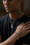 Monolith Black Men’s Silver Bracelet