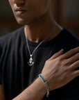 Monolith Black Men’s Silver Bracelet