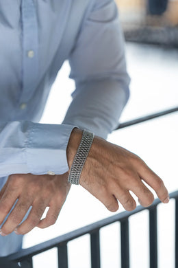 Florentine Men's Silver Bracelet