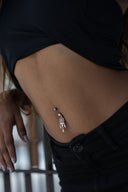 Alexandra Dreamcatcher Silver Belly Button Ring