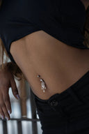 Alexandra Dreamcatcher Silver Belly Button Ring Parman
