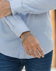‘Do or Die’ Men’s Silver Skull Bracelet