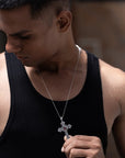‘Cross My Heart’ Men’s Silver Pendant