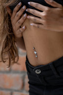 Calypso Silver Belly Button Ring Parman
