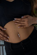 Ophelia Luxury Silver Belly Button Ring