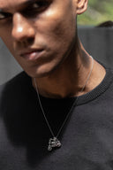 Motorcycle Men’s Silver Pendant