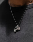 Motorcycle Men’s Silver Pendant