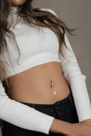 Astra Dreamcatcher Silver Belly Button Ring