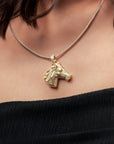 The Victory Run Silver Pendant