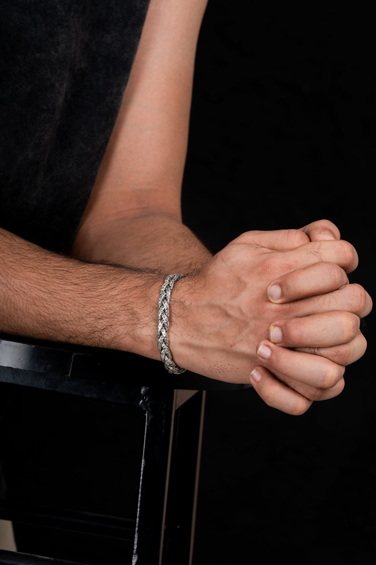 Sterling silver bracelets for men