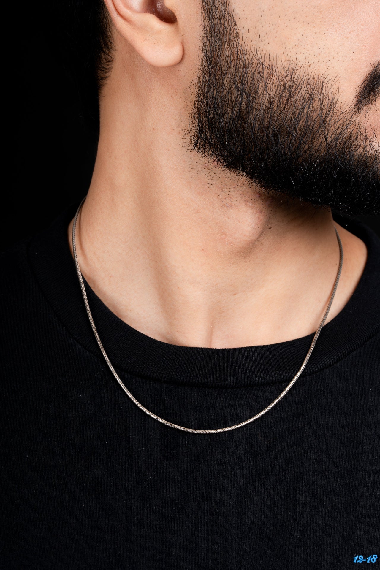 silver neck chain for men