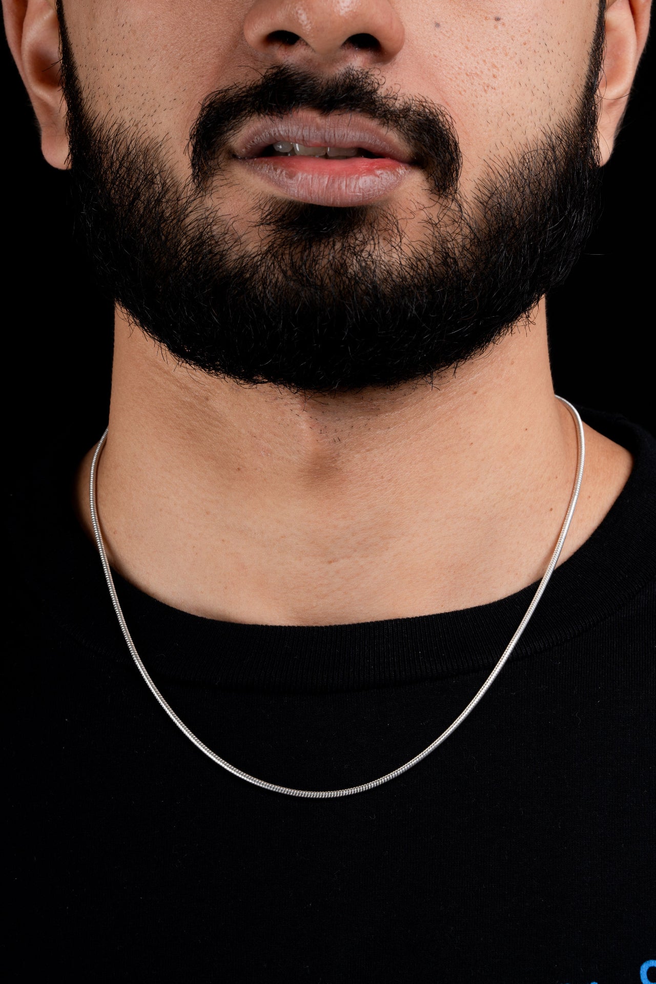 silver neck chain for men