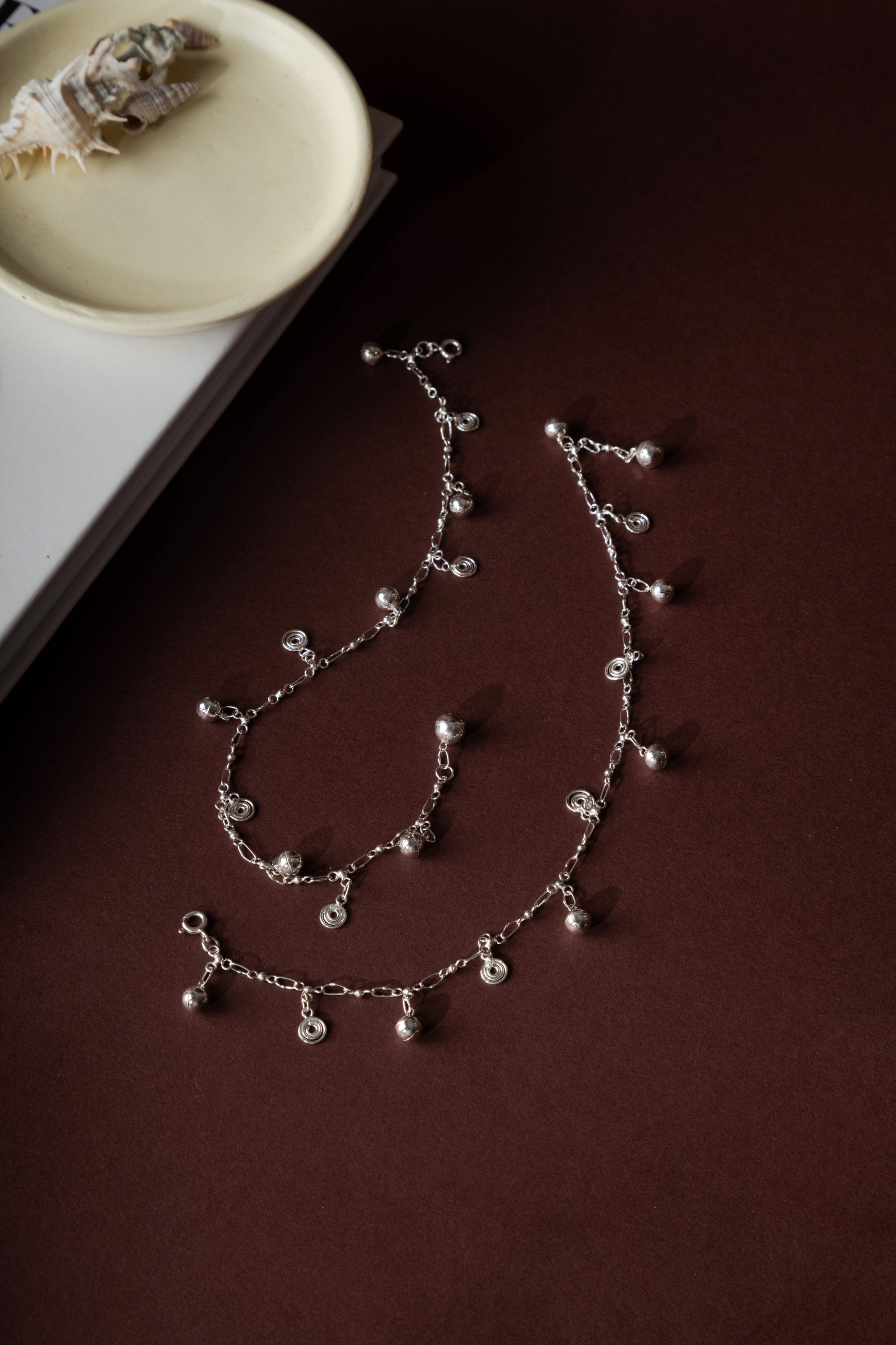 Neysa Silver Anklet