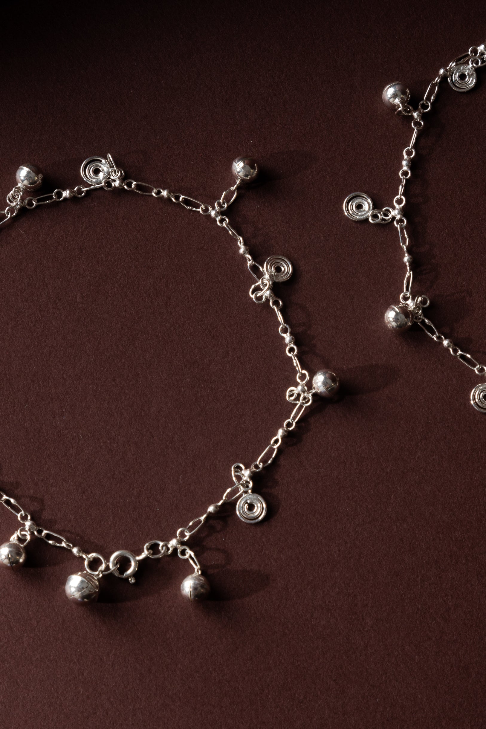 Neysa Silver Anklet