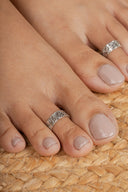 Echo Silver Toe Ring
