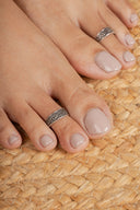 Brahmi Silver Toe Ring