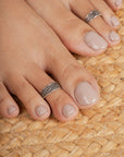 Brahmi Silver Toe Ring