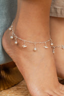 Myna Silver Anklet