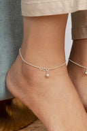 Eta Silver Anklet