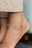 Lahza Silver Anklet