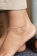 Sitara Silver Anklet