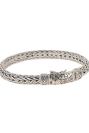 Regal Weave Men’s Silver Bracelet