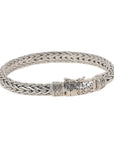 Regal Weave Men’s Silver Bracelet
