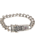 ‘Do or Die’ Men’s Silver Skull Bracelet